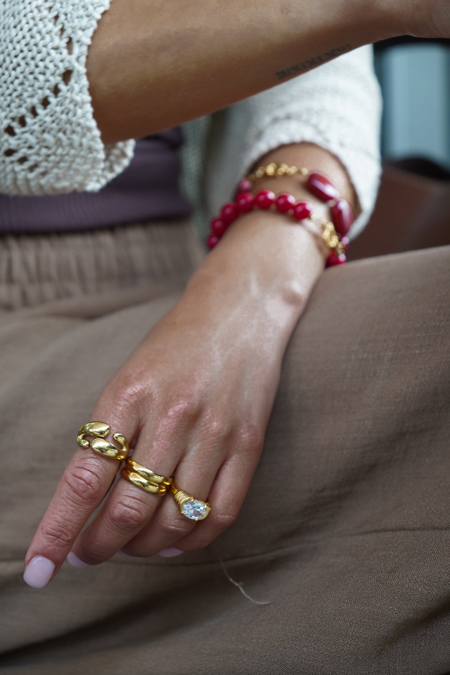 Golden Duo Ring