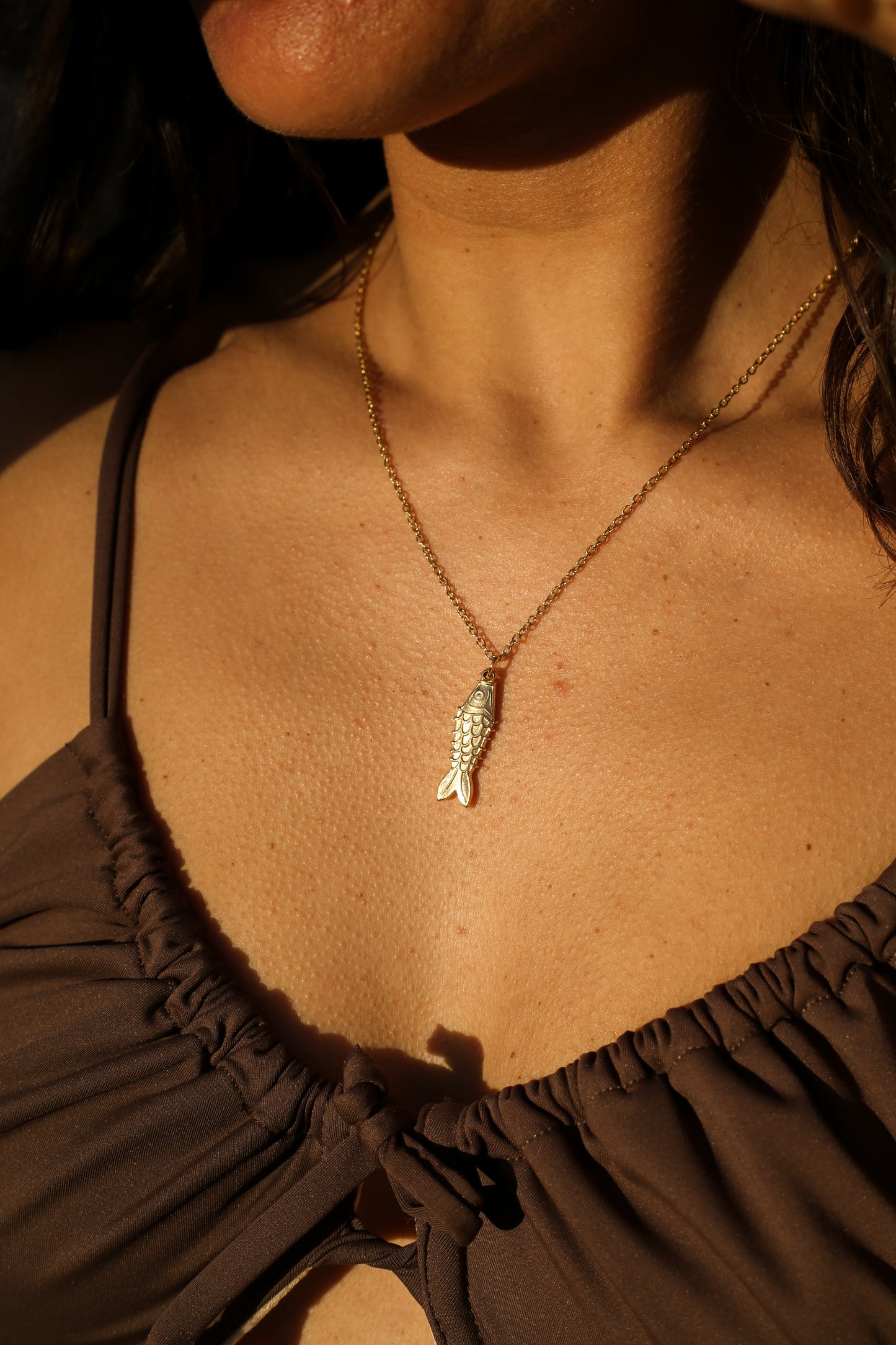 Golden Fish Necklace