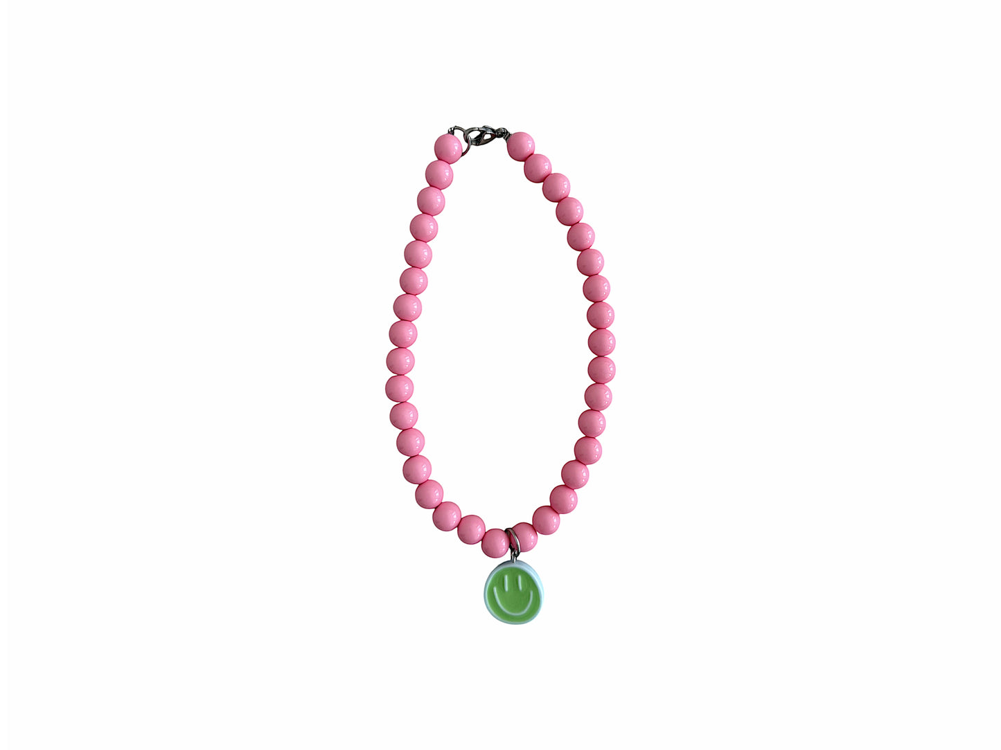 PINK SMILEY KEYCHAIN/BAG CHARM