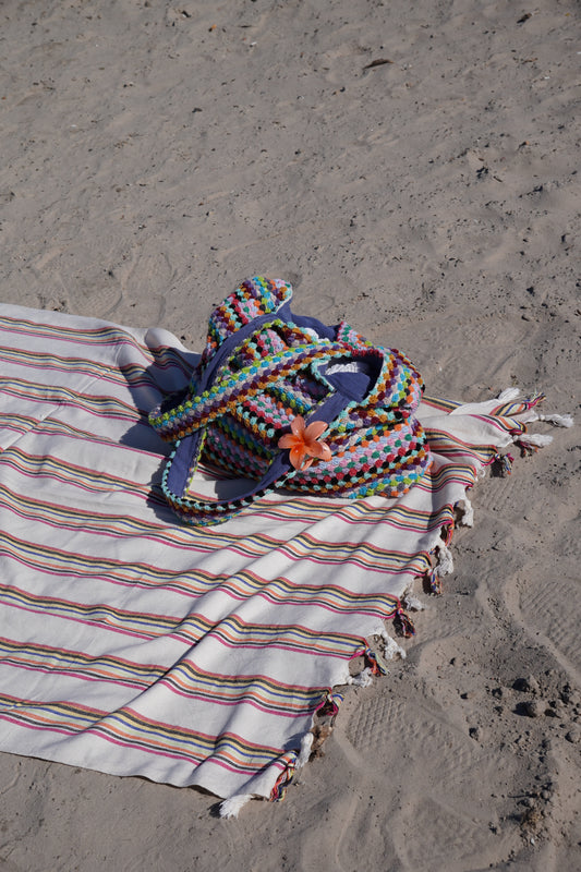 Colorful Summer Beach Bag