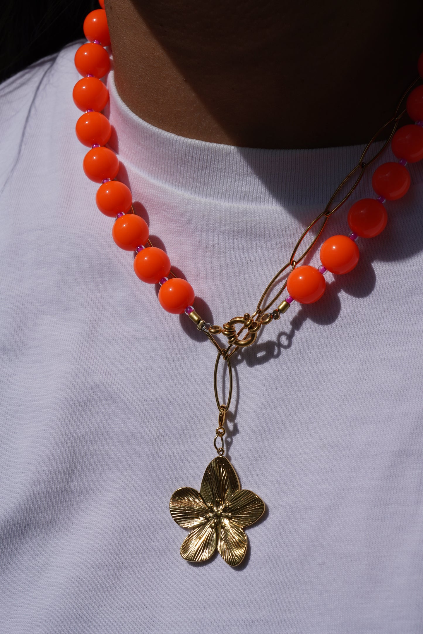 Golden Flower Necklace