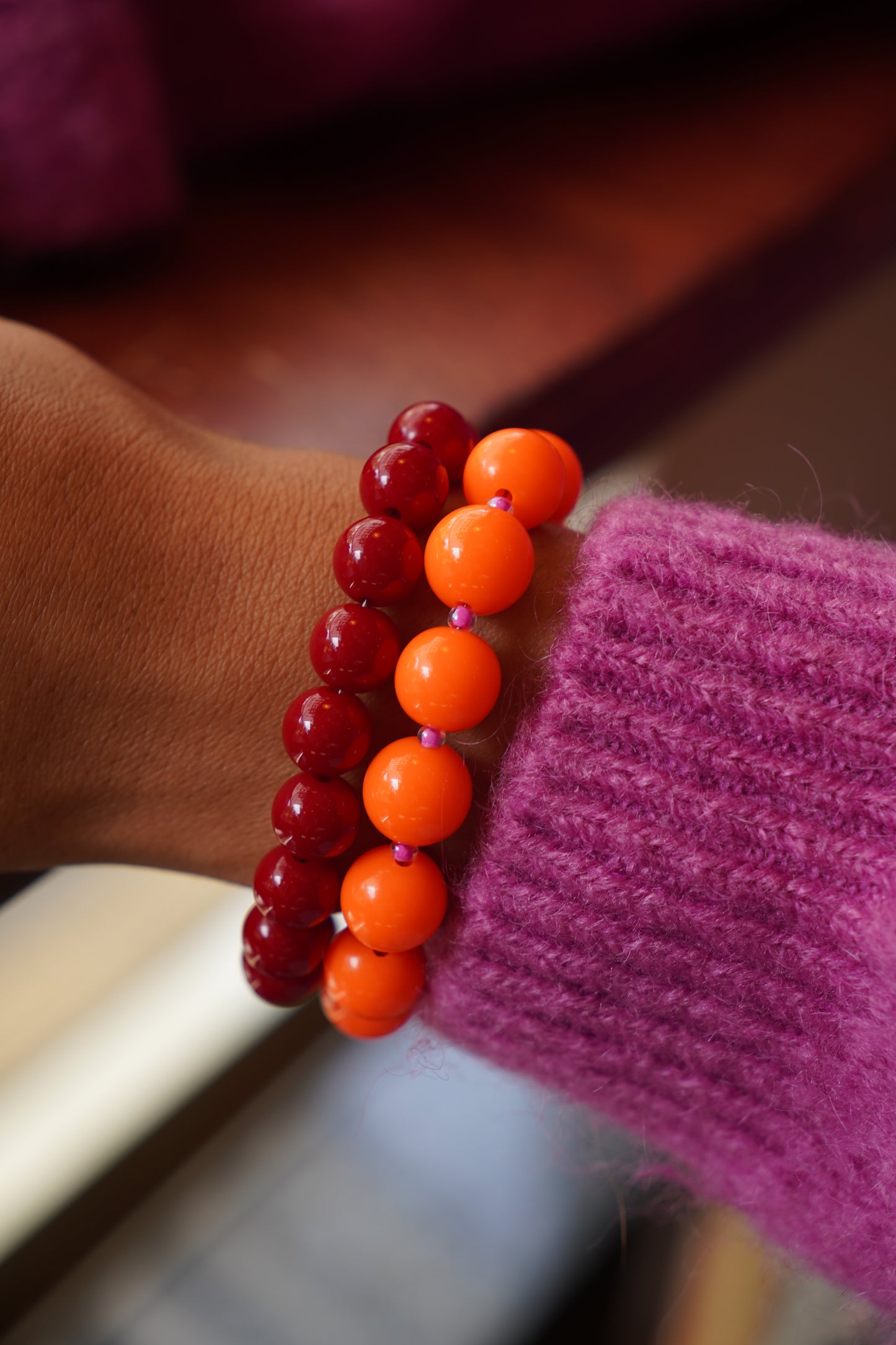 LOLA NEON ORANGE BRACELET