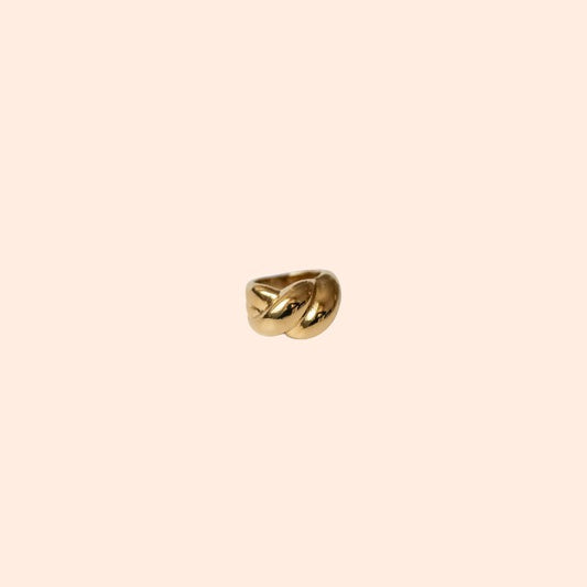 Golden Puffy Summer ring