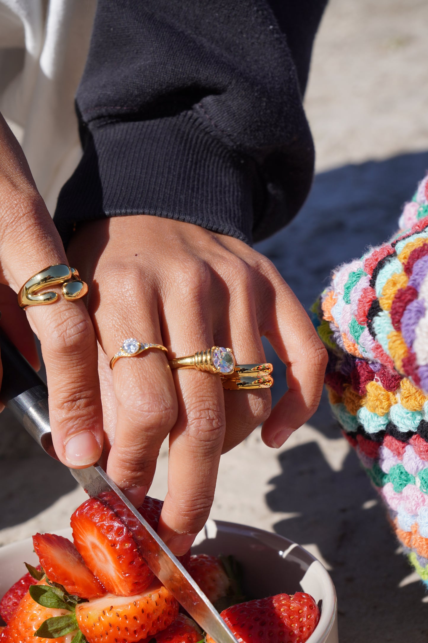 Flower Band Ring