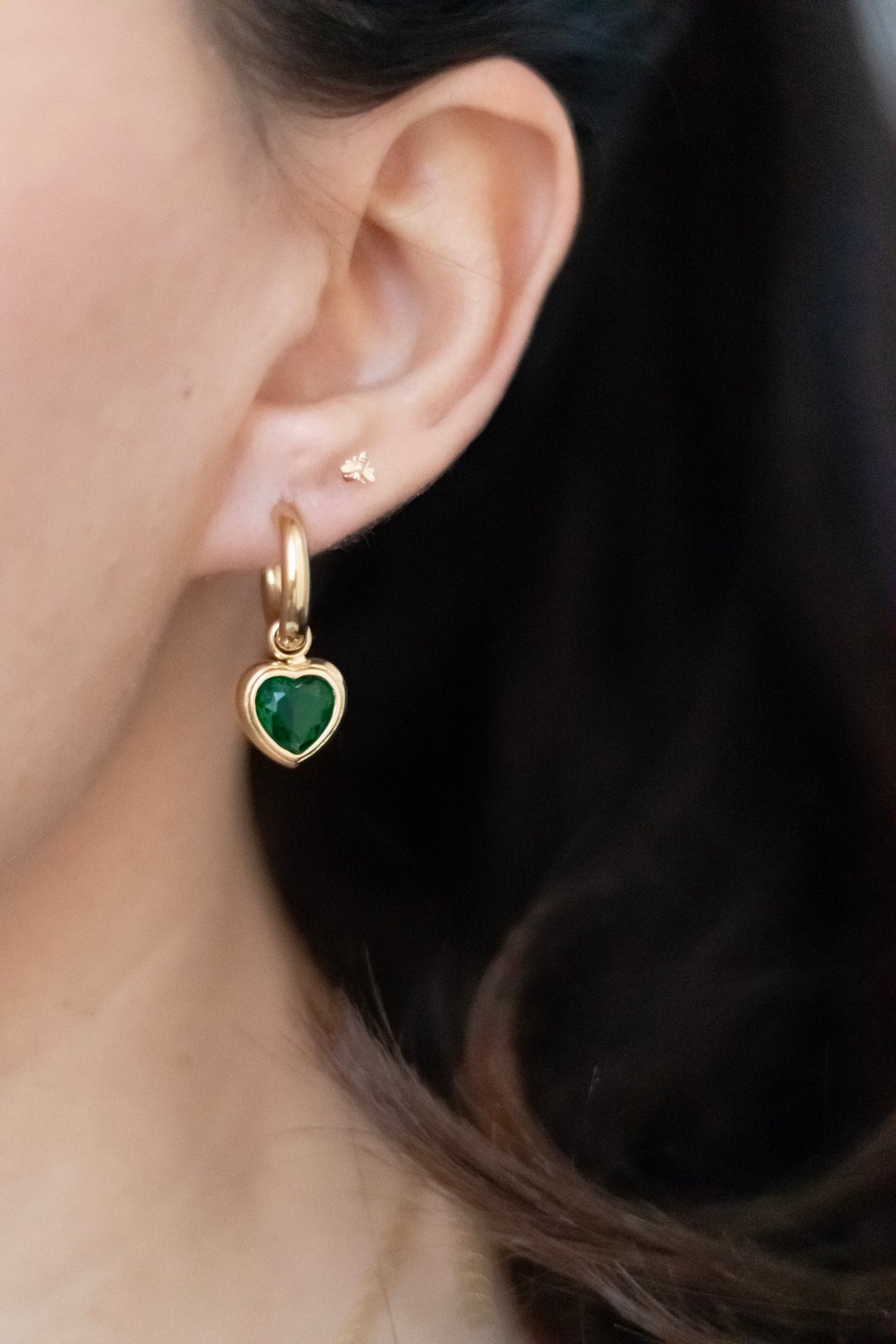 Heart Hoop Earrings