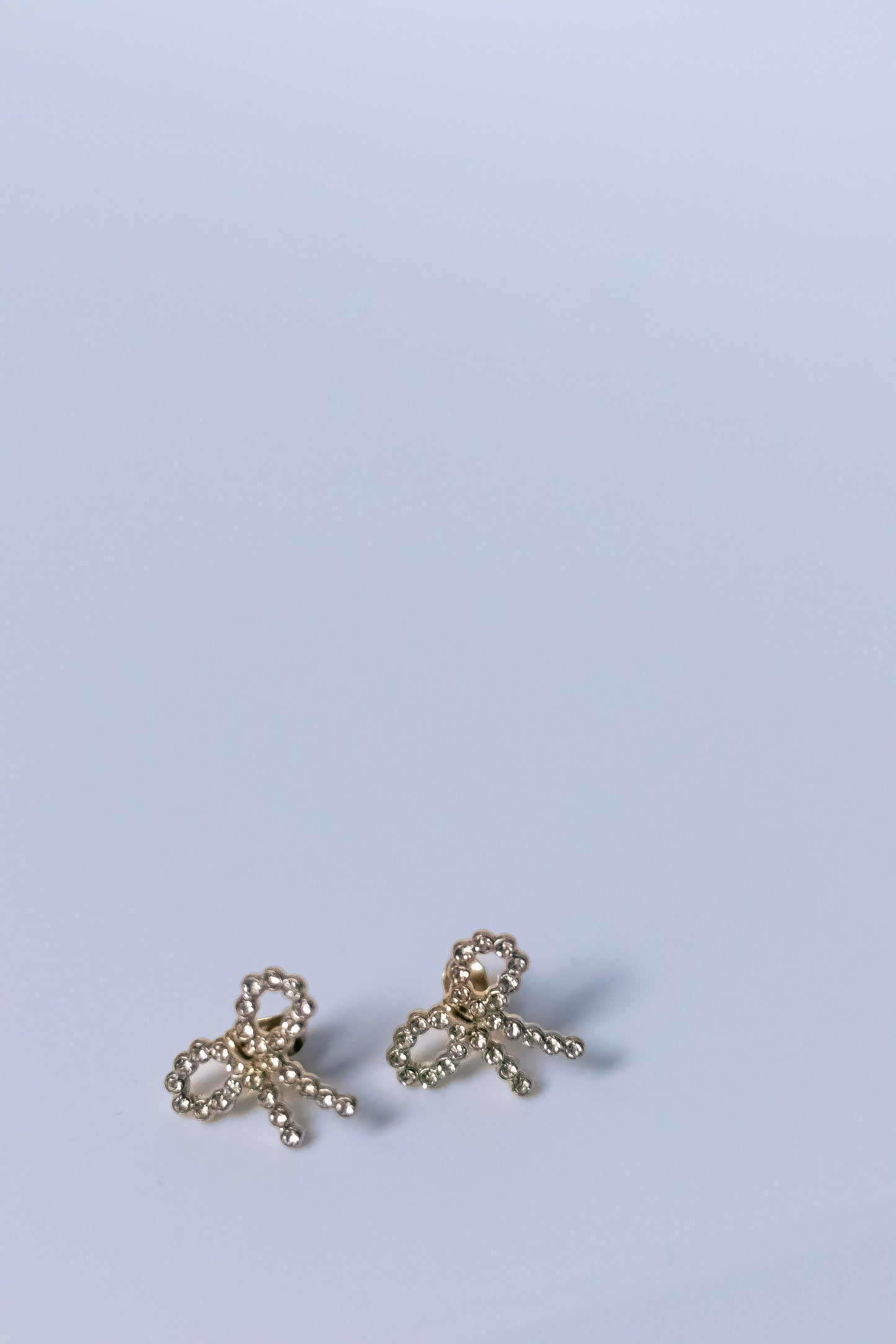 Diamond Bow Earrings