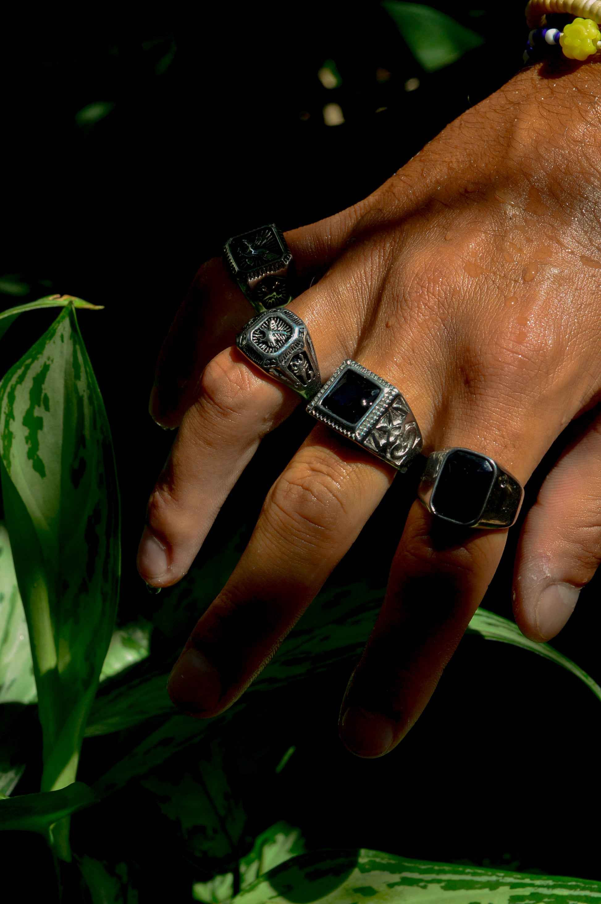 Men rings silver and non tarnish