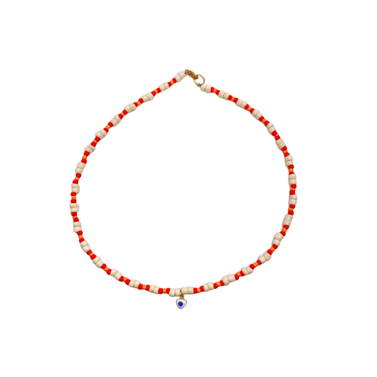 Beaded eye Necklace