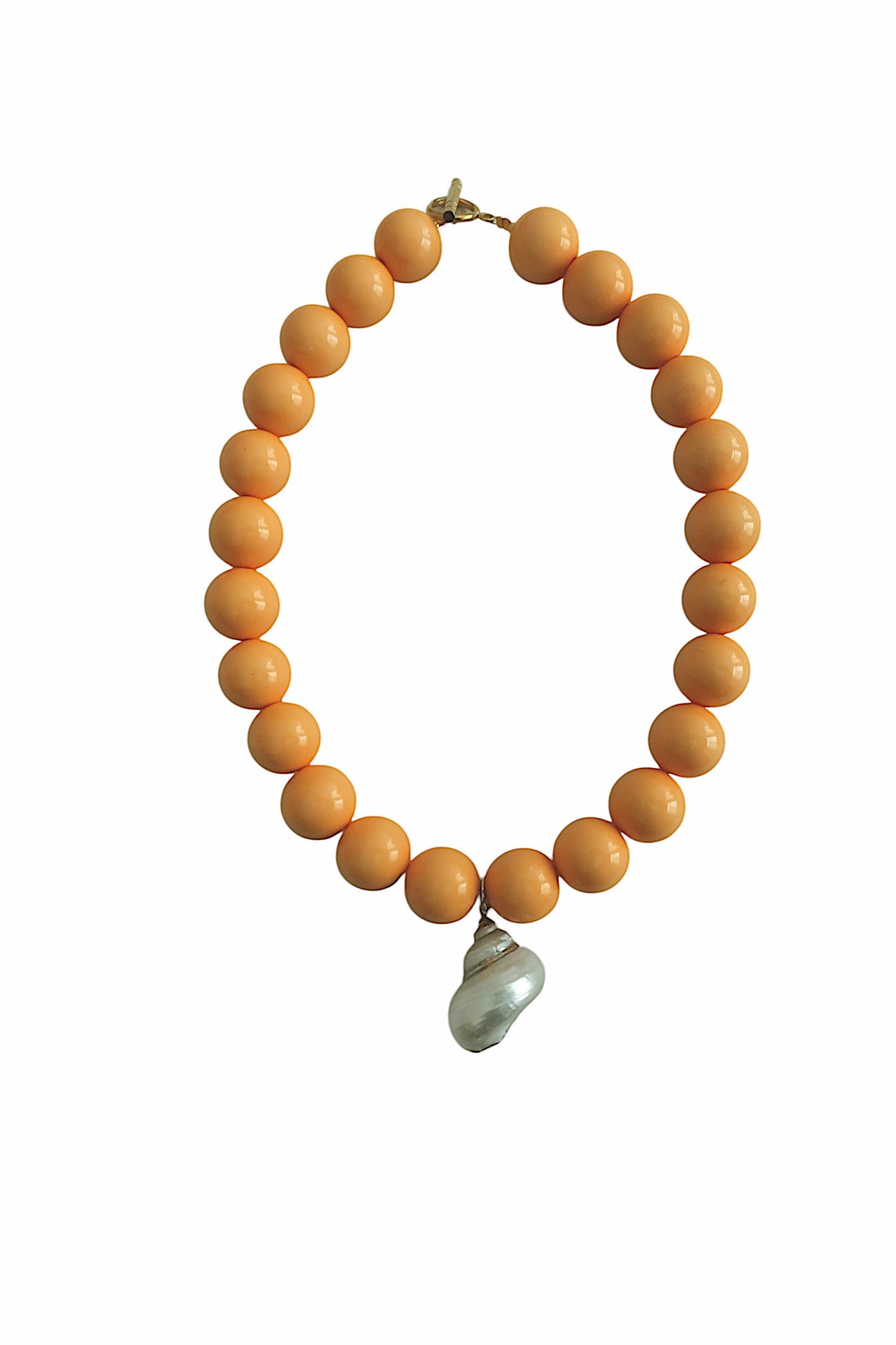 JULIA XL SWIRL NECKLACE ORANGE