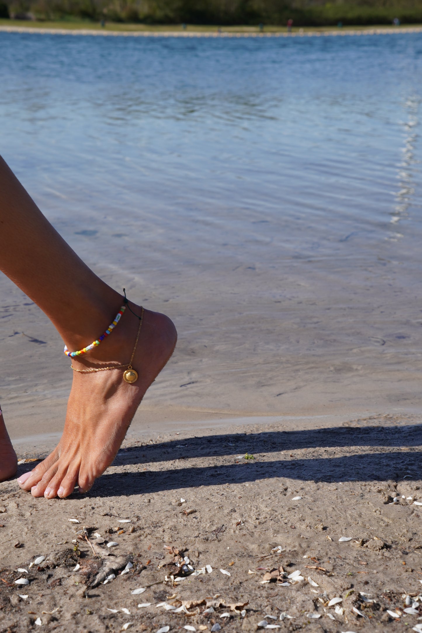 Summer Anklet Bracelets gold and colorful