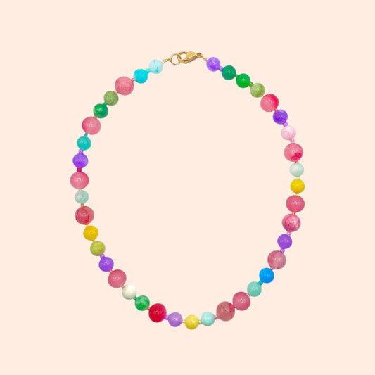 Colorful Necklace Summer Glass Beads!