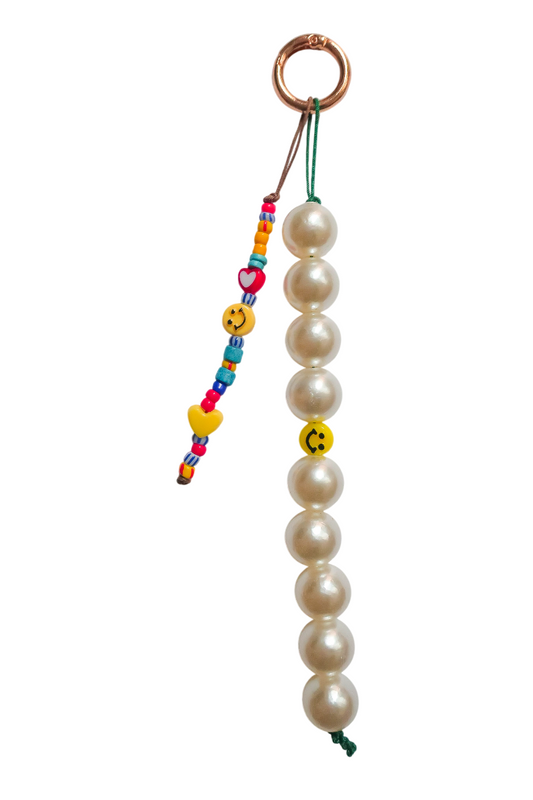 Smiley keychain/bag charm